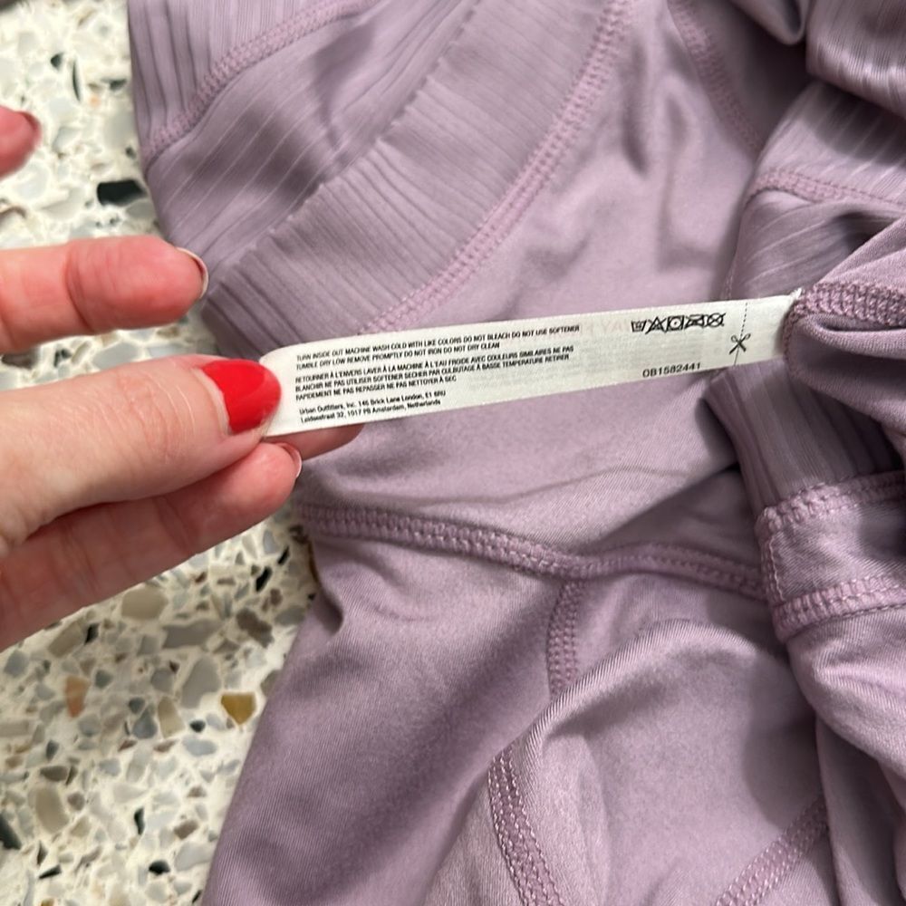 Free People Movement purple long sleeve hooded top shirt medium m - Picture 5 of 7